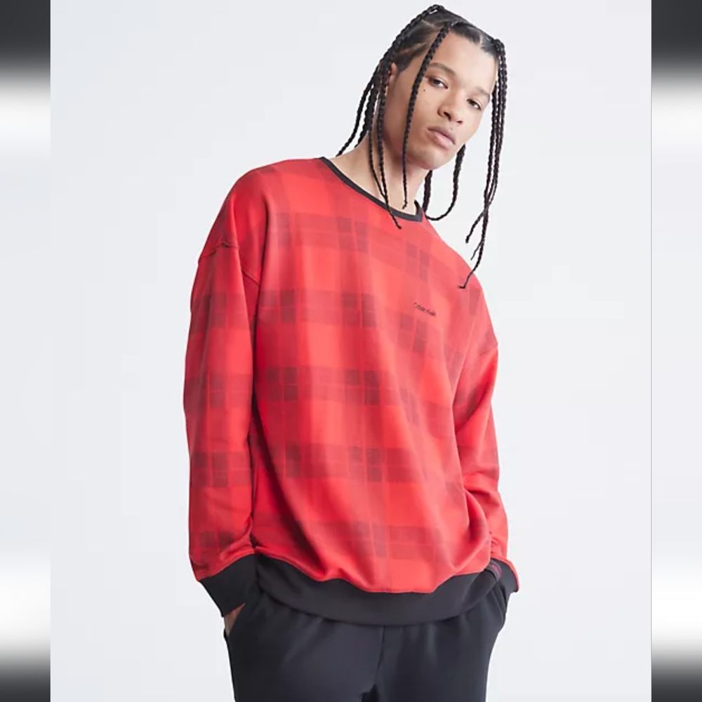 Men's Calvin Klein sleepwear red plaid